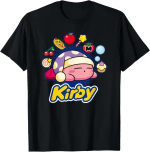 Kirby Sleeping Dreaming About Many Tasty Little Trinkets T-Shirt