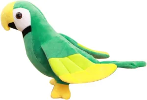 Kisangel Kids Toys 1pc Stuffed Parrot Plush Toy Stuffed Animal Toy Scarlet Macaw Plush Miniature Parrot Figurines for Kids Girls(Green, 25 x 20 x 20cm) Plushie