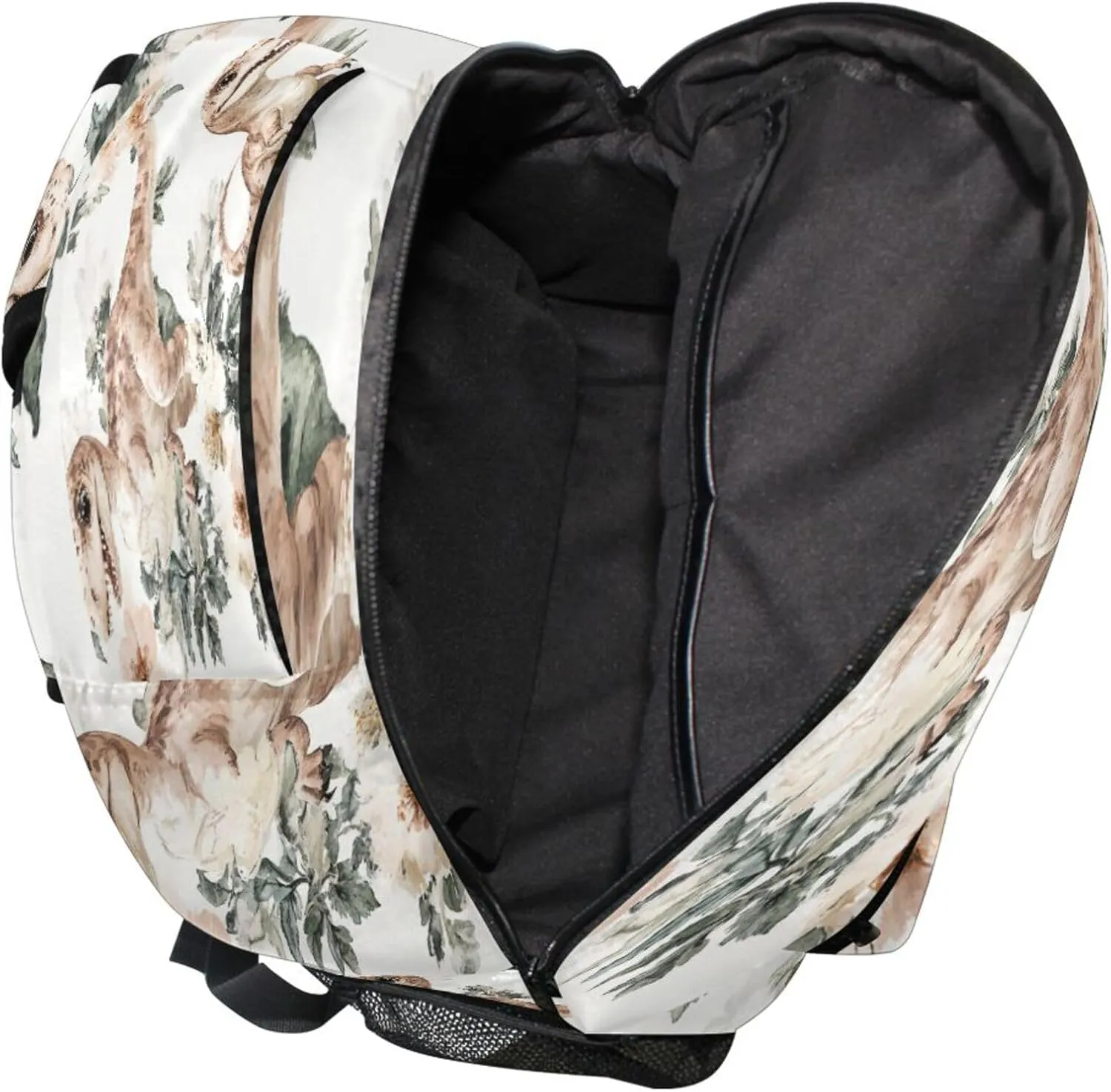 KLL Day Backpack for Men Women Fashion Outdoor Backpack with Chest Strap for Business Work College Travel Trip Cute Dinosaurs