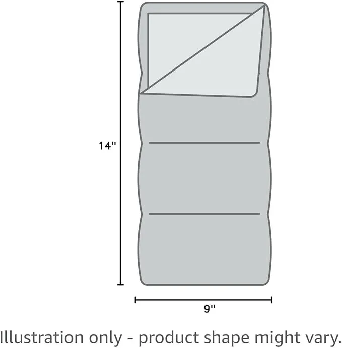 Klymit KSB Lightweight Mummy Sleeping Bag, 20°F Cold Weather Sleeping Bag for Camping, Hiking, and Backpacking, Gray, Large