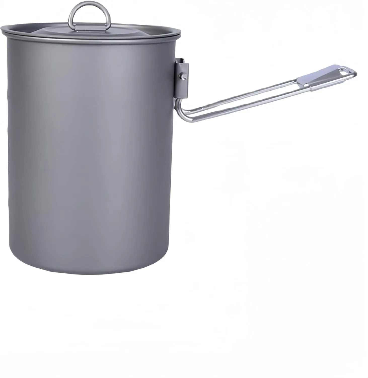 KOSTEN Camping Tools 900Ml Titanium Pot Outdoor Camping Titanium Pot Bowl Cup with Lid Folding Handle