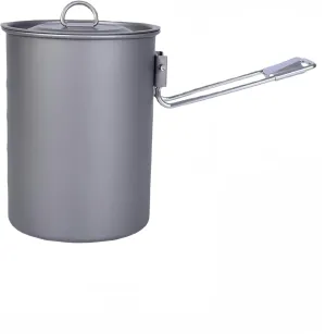 KOSTEN Camping Tools 900Ml Titanium Pot Outdoor Camping Titanium Pot Bowl Cup with Lid Folding Handle