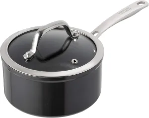 Kuhn Rikon Easy Pro Non-Stick Saucepan with Glass Lid, 7.05 inch/18 cm