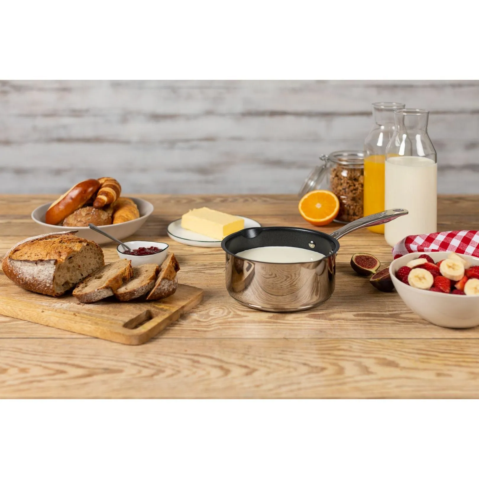 Kuhn Rikon Stainless Steel Non-Stick Allround Milk Pan