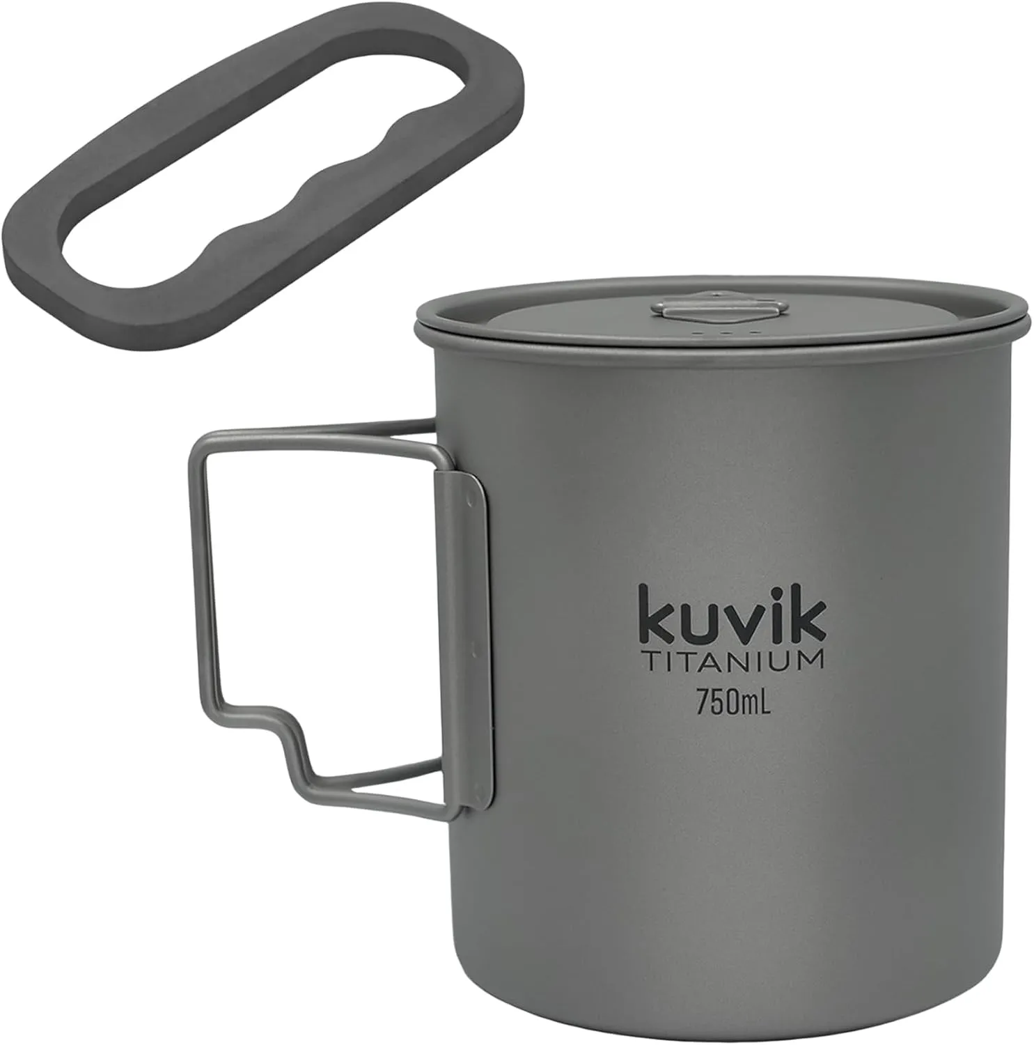 Kuvik High-Carbon Steel Striker (Oval) & 750ml (25.4 oz) Titanium Pot Bundle