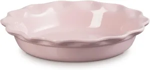 Le Creuset Stoneware Heritage Pie Dish, 9", Chiffon Pink