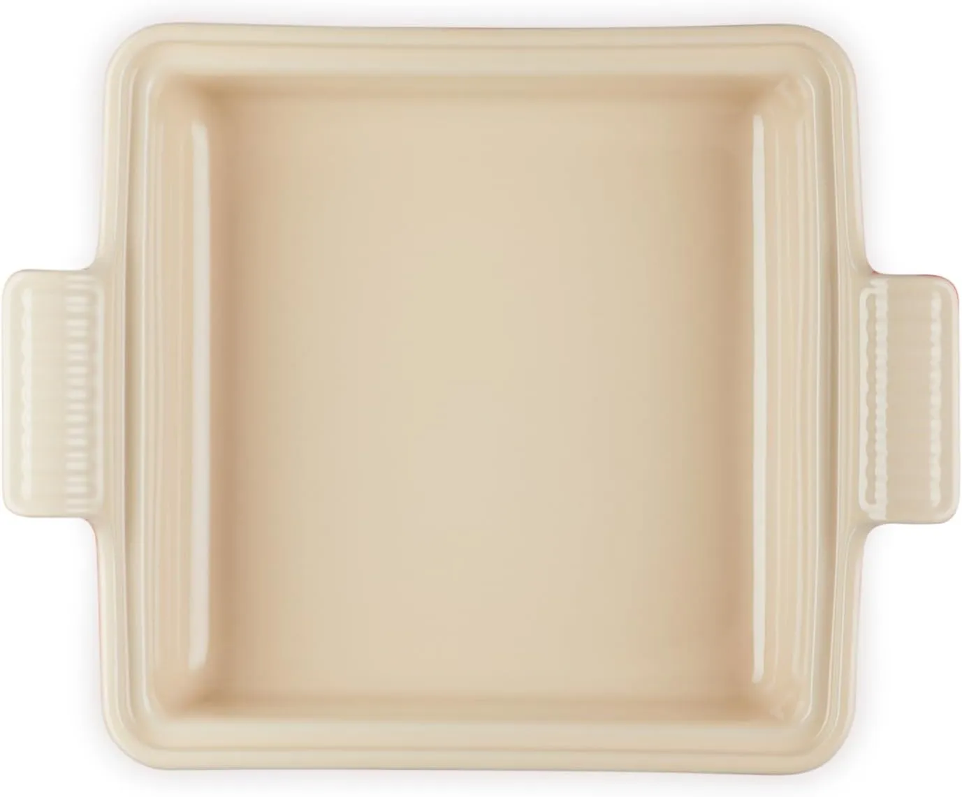 Le Creuset Stoneware Heritage Shallow Square Casserole, 2qt. (9”), Cerise