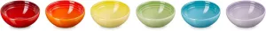 Le Creuset Stoneware Pinch Bowl Gift Set, Set of 6 Prep Bowls, Multi Color, 2 OZ