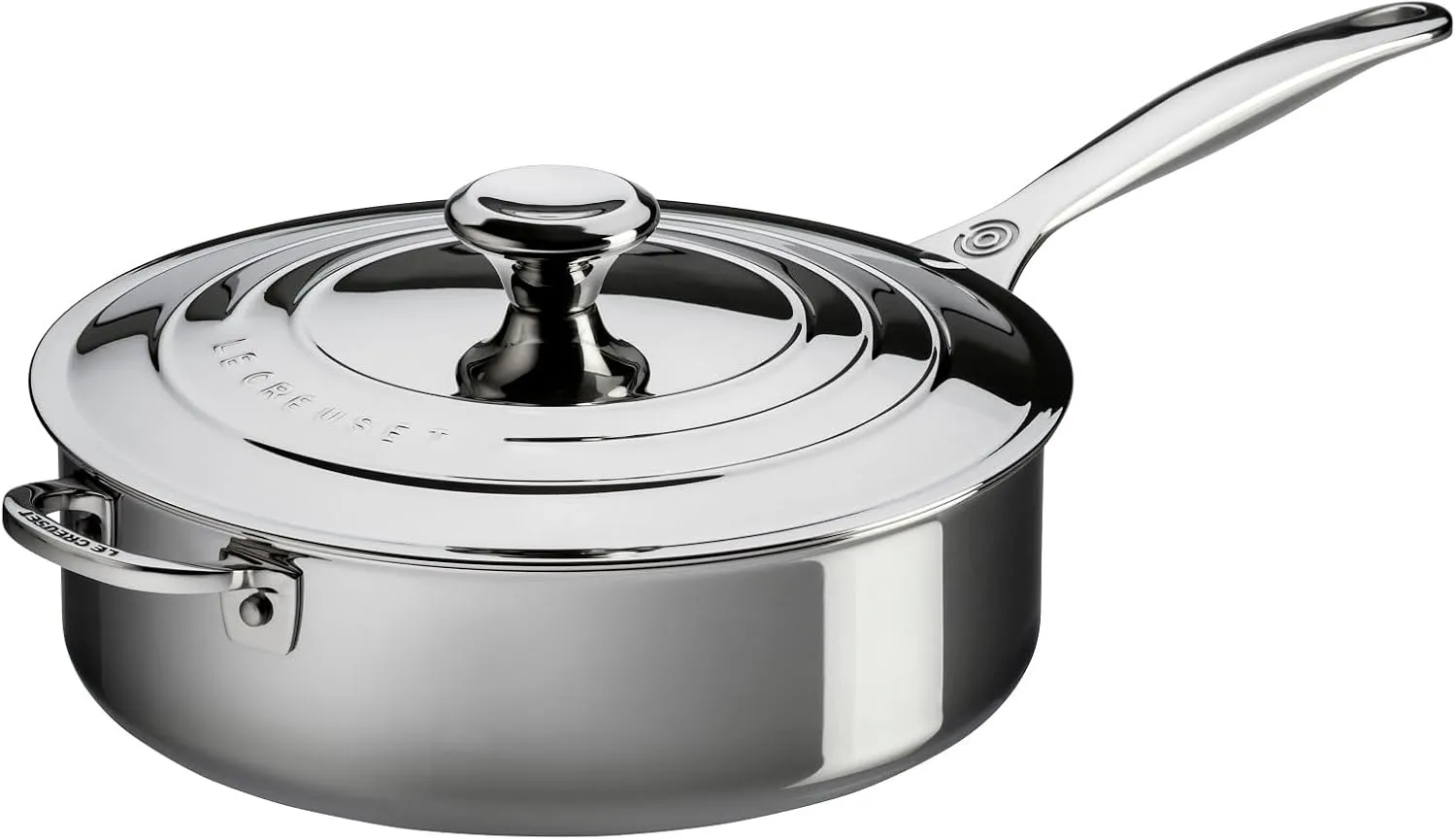 Le Creuset Tri-Ply Stainless Steel Saute Pan, 3 qt.