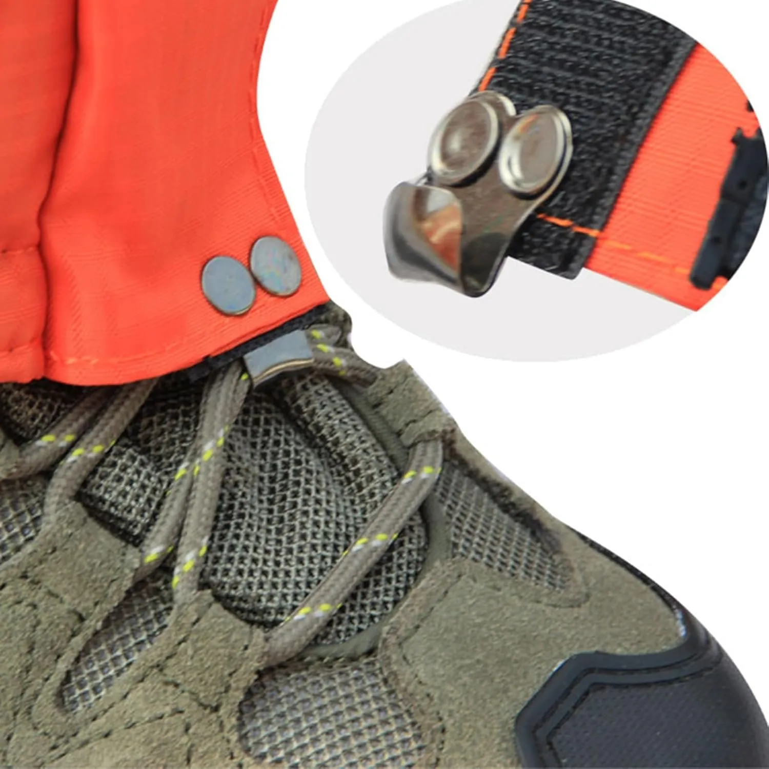 Leg Gaiters,Outdoor Gaiter,1 Pair Outdoor Waterproof Sports Hiking Gaiters,Lightweight Thickened Adjustable Snow Boot Ankle Gaiters