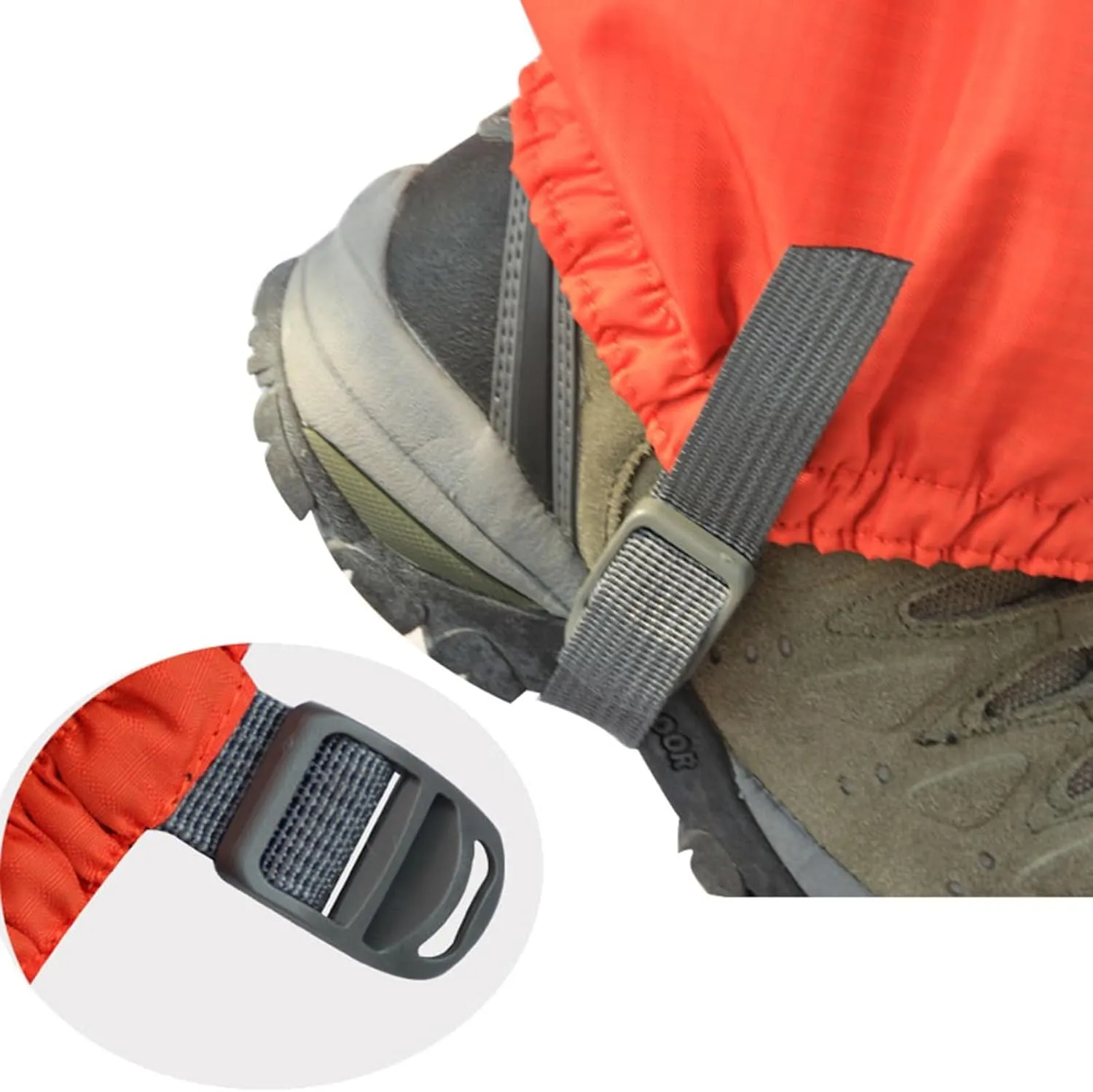 Leg Gaiters,Outdoor Gaiter,1 Pair Outdoor Waterproof Sports Hiking Gaiters,Lightweight Thickened Adjustable Snow Boot Ankle Gaiters
