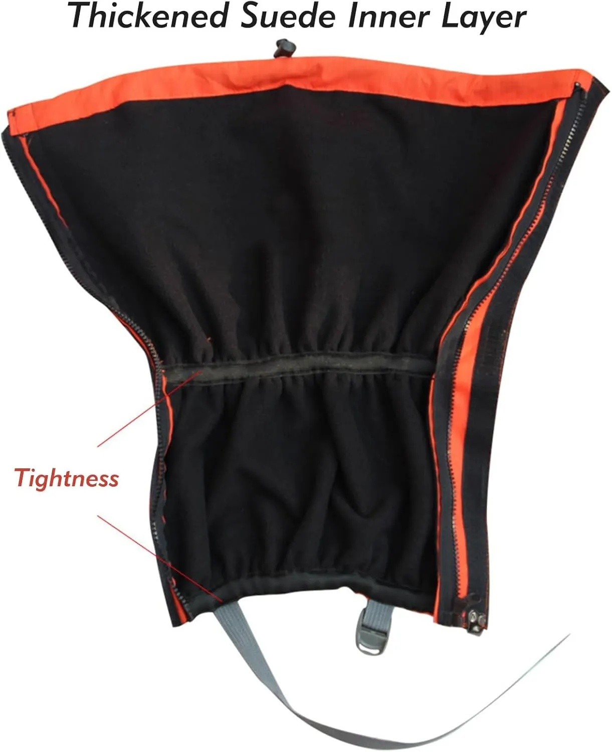 Leg Gaiters,Outdoor Gaiter,1 Pair Outdoor Waterproof Sports Hiking Gaiters,Lightweight Thickened Adjustable Snow Boot Ankle Gaiters