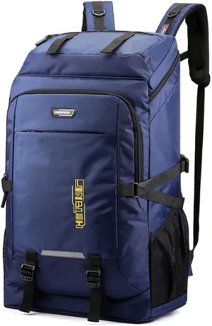 liuwei 80L Waterproof Camping Backpack for Men,Trekking Sport Bags Man Climbing Backpacks Outdoor Travel Bag Pack Unisex,Blue