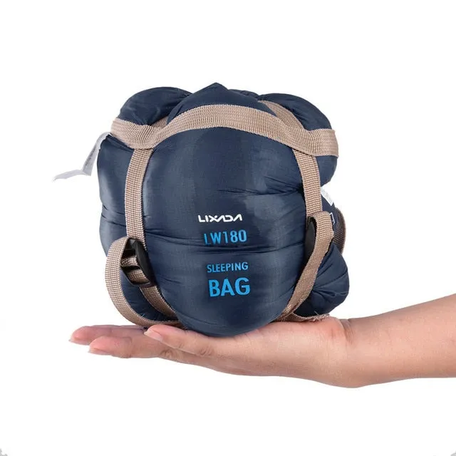 LIXADA 190 * 75cm Outdoor Envelope Sleeping Bag Camping Travel Hiking Ultra-light Sleeping Bag Travel Bag Hiking LW180 680g