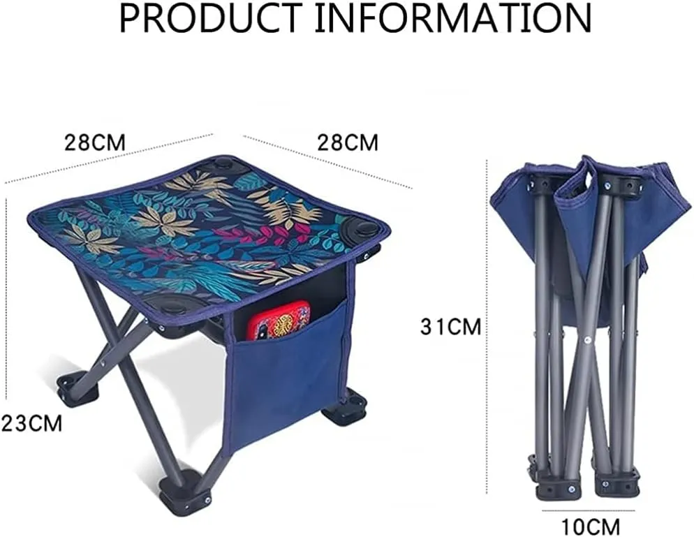 Lounge Deck Chair Ultralight Portable Mini Outdoor Chair Foldable Camping Stool Lightweight Fishing Chair for Hiking Picnic Gardening Beach Backpack with Carrying Bag-2