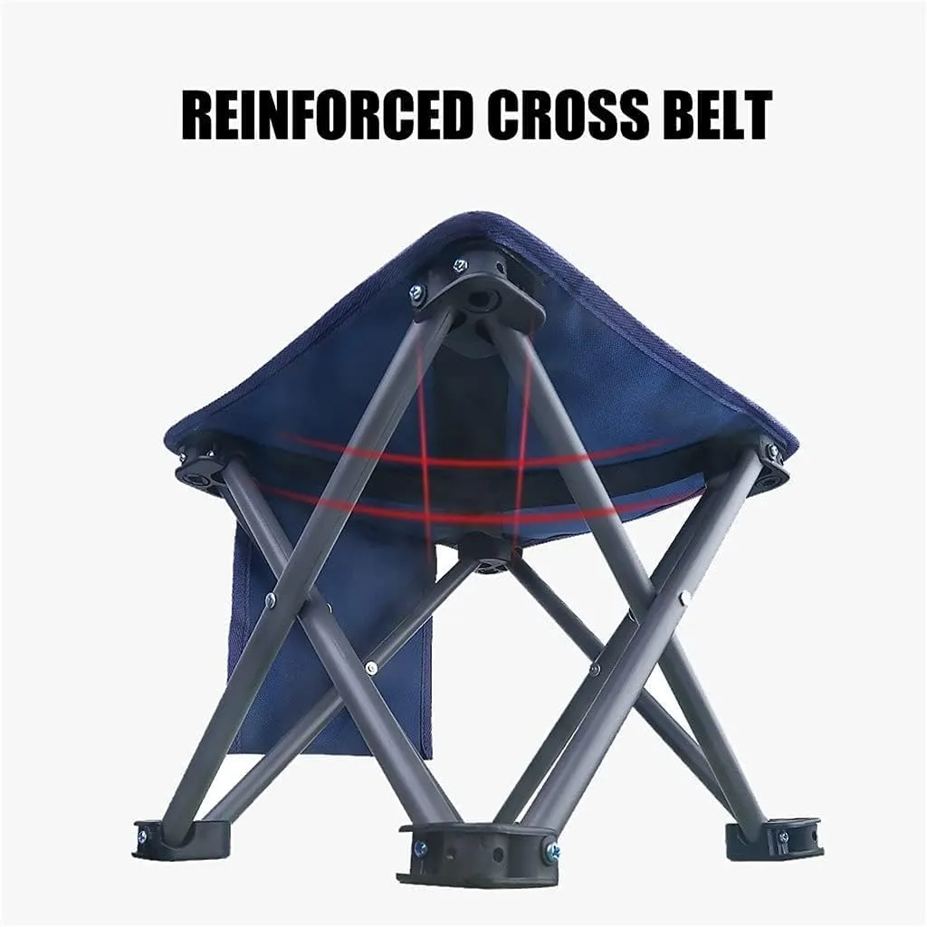 Lounge Deck Chair Ultralight Portable Mini Outdoor Chair Foldable Camping Stool Lightweight Fishing Chair for Hiking Picnic Gardening Beach Backpack with Carrying Bag-2