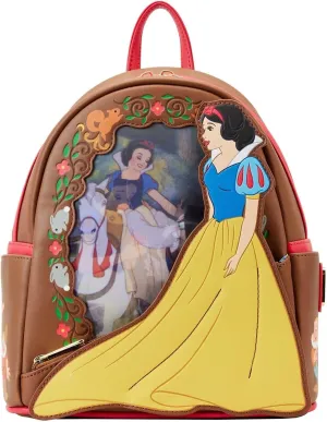 Loungefly Disney Snow White Lenticular Princess Series Double Strap Shoulder Bag