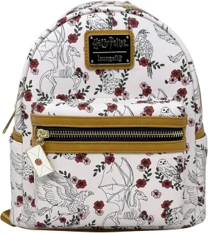 Loungefly Harry Potter Hedwig Magical Creatures Double Strap Shoulder Bag Purse