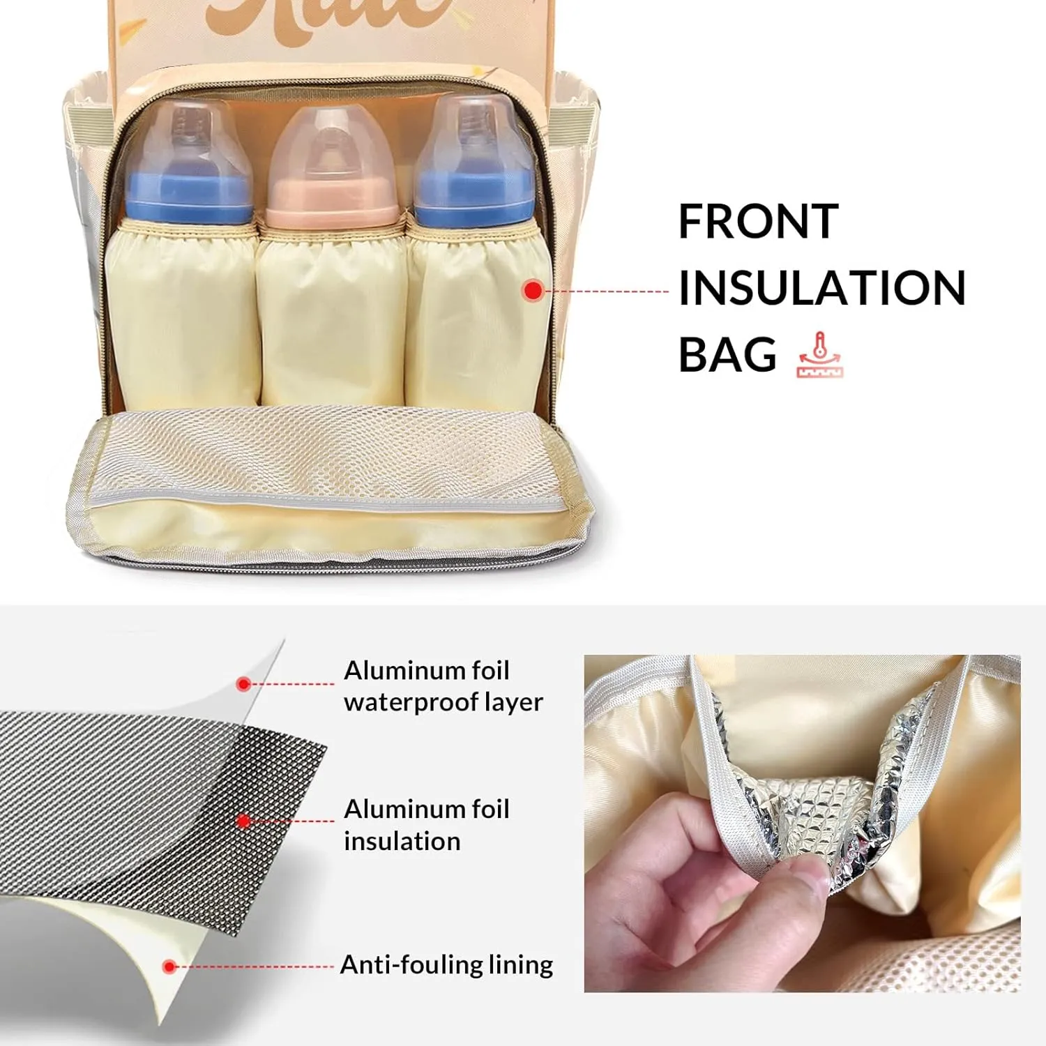 Love Father Mummy Bags Custom with Name Personalized Diaper Bags Backpack Presents
