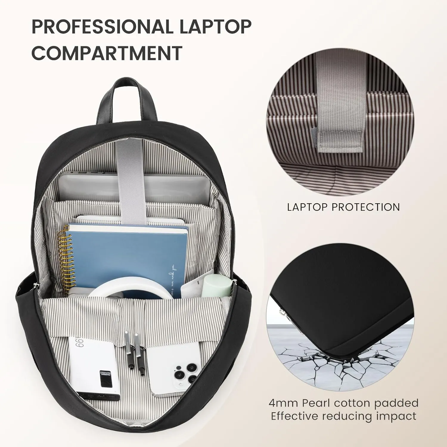LOVEVOOK 17.3 inch Laptop Backpack - Versatile Work and School Backpack for Men and Women, Durable and Stylish Design