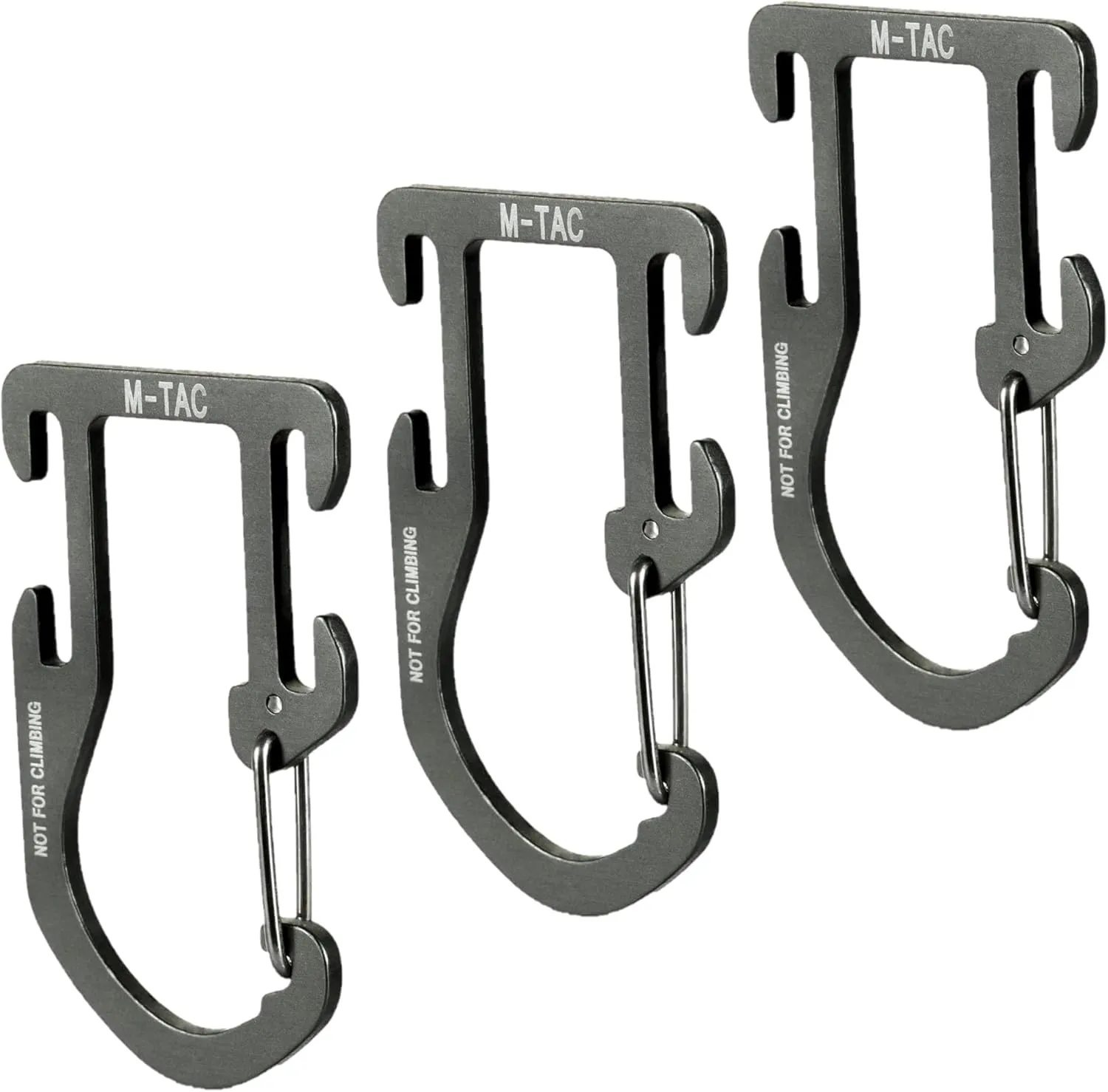M-Tac Carabiner Clip Molle Compatible Snap Hook for Tactical Vest Backpack D-Ring