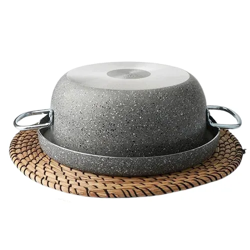 Maqluba Cooking Pot with Tray, Nonstick Granite Coated Maklouba Pot, Tray, 2 Pcs