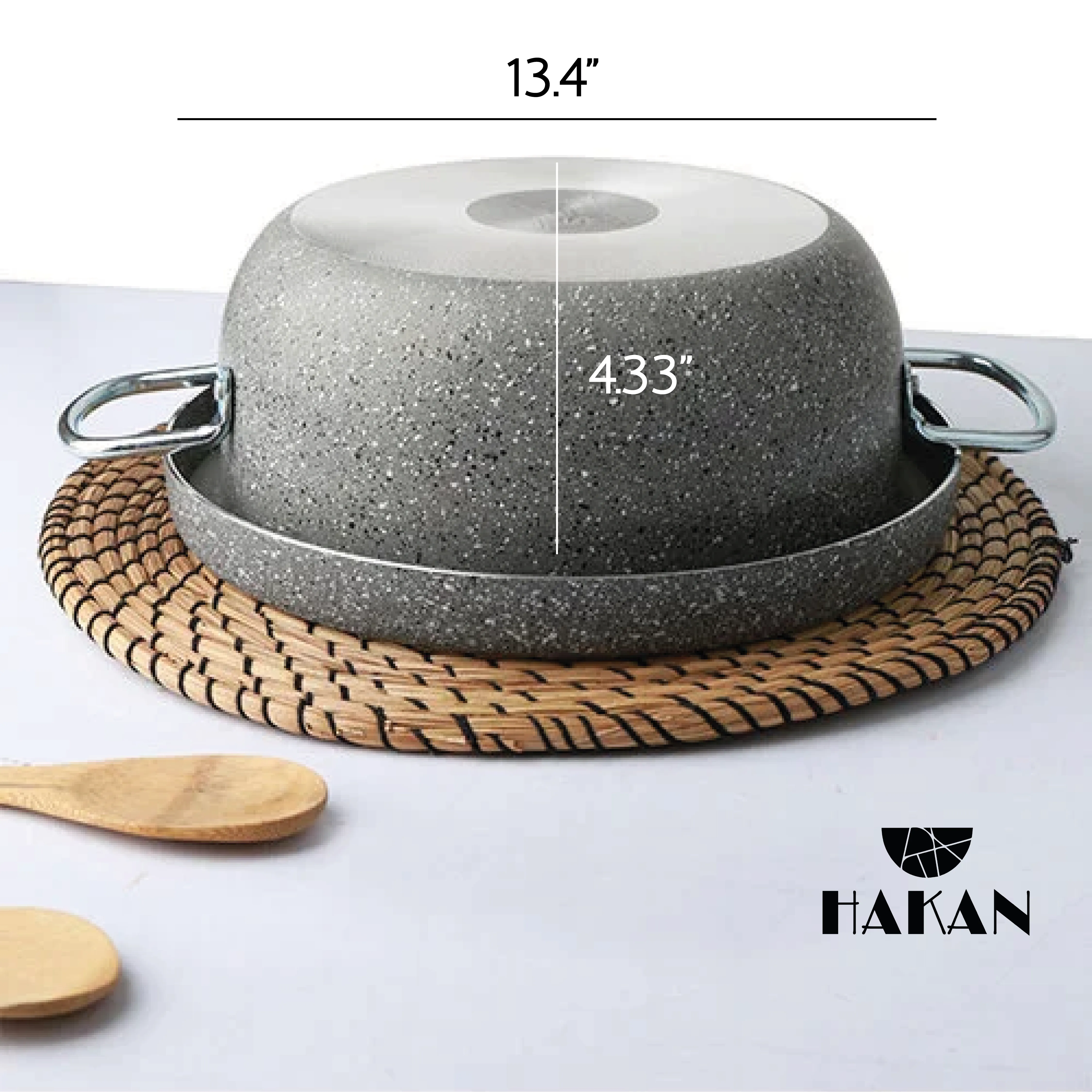 Maqluba Cooking Pot with Tray, Nonstick Granite Coated Maklouba Pot, Tray, 2 Pcs