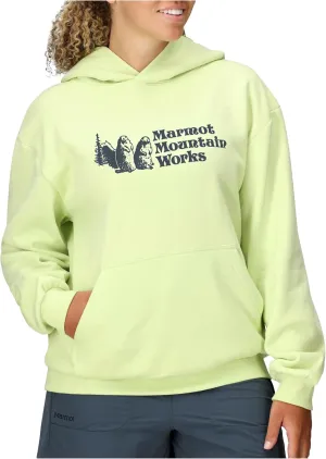MARMOT Women's Marmot for Life Hoody - Hooded Sweatshirt with Screen Printed Graphic, Double-Layer Hood and Kangaroo Pocket
