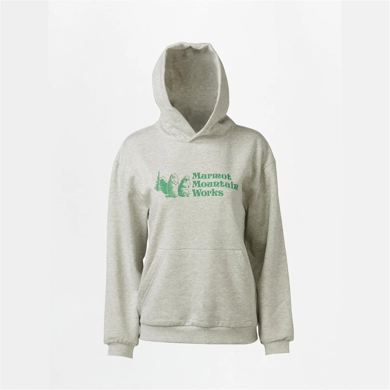 MARMOT Women's Marmot for Life Hoody - Hooded Sweatshirt with Screen Printed Graphic, Double-Layer Hood and Kangaroo Pocket