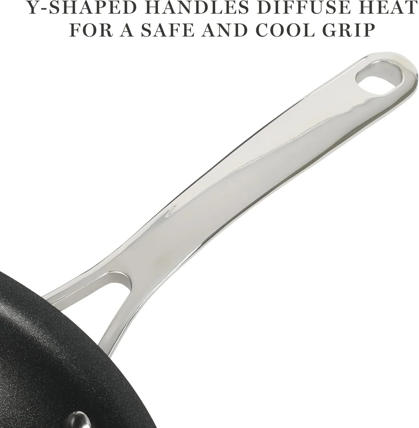 Martha Stewart Lockton Premium Nonstick 10 Piece Enamel Heavy Gauge Aluminum Pots and Pans Cookware Set - Linen White