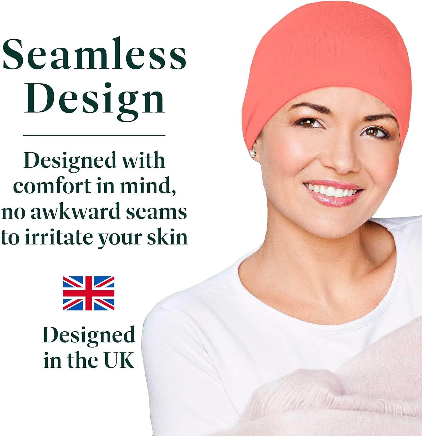 MASUMI Chemo Organic Headwear - Sleep Cap | Cancer Headwear for Men & Women | Unisex Sleeping Hat | 95% Cotton Beanie