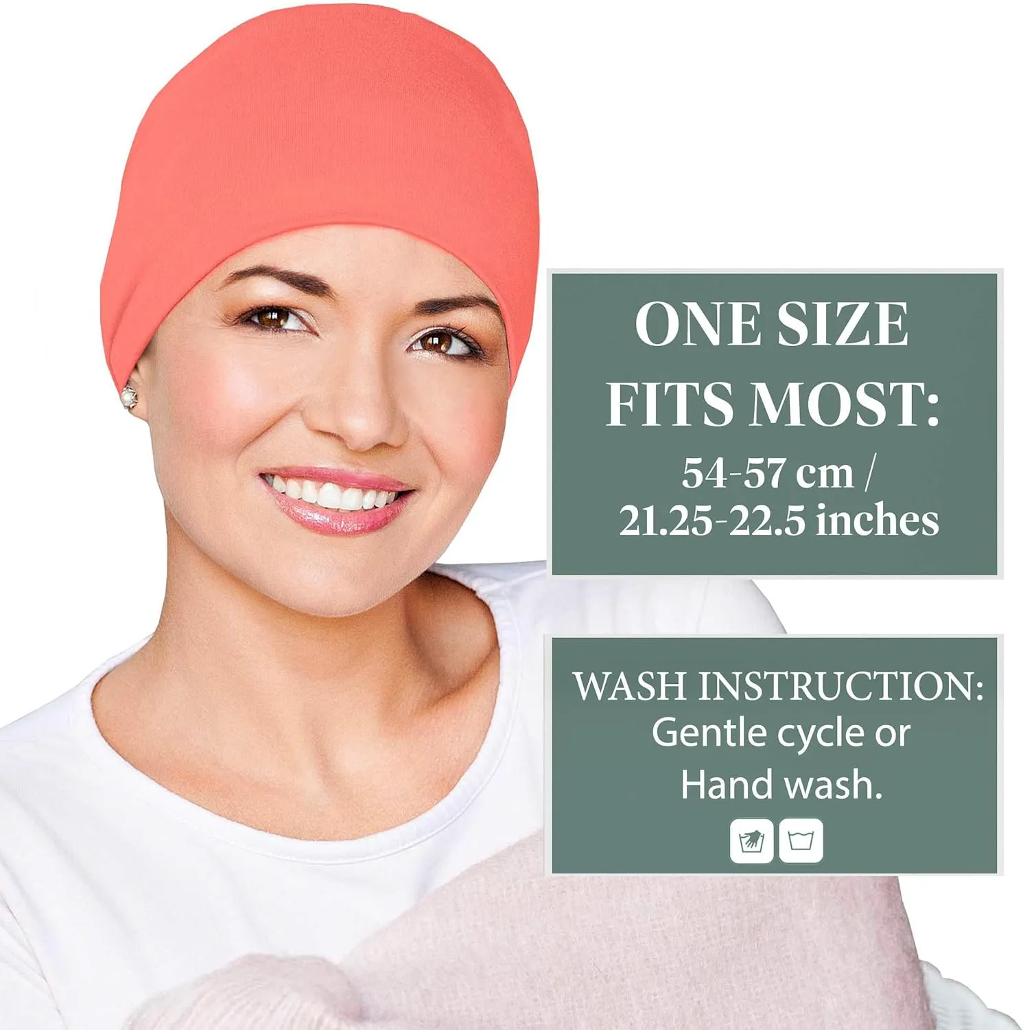 MASUMI Chemo Organic Headwear - Sleep Cap | Cancer Headwear for Men & Women | Unisex Sleeping Hat | 95% Cotton Beanie