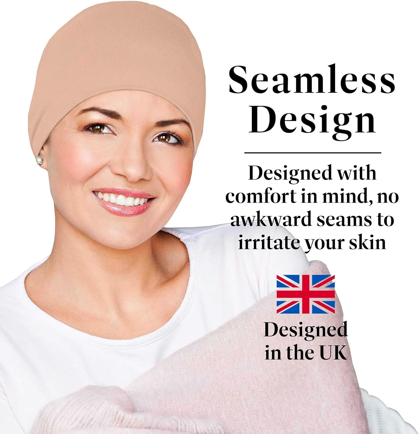 MASUMI Chemo Organic Headwear - Sleep Cap | Cancer Headwear for Men & Women | Unisex Sleeping Hat | 95% Cotton Beanie