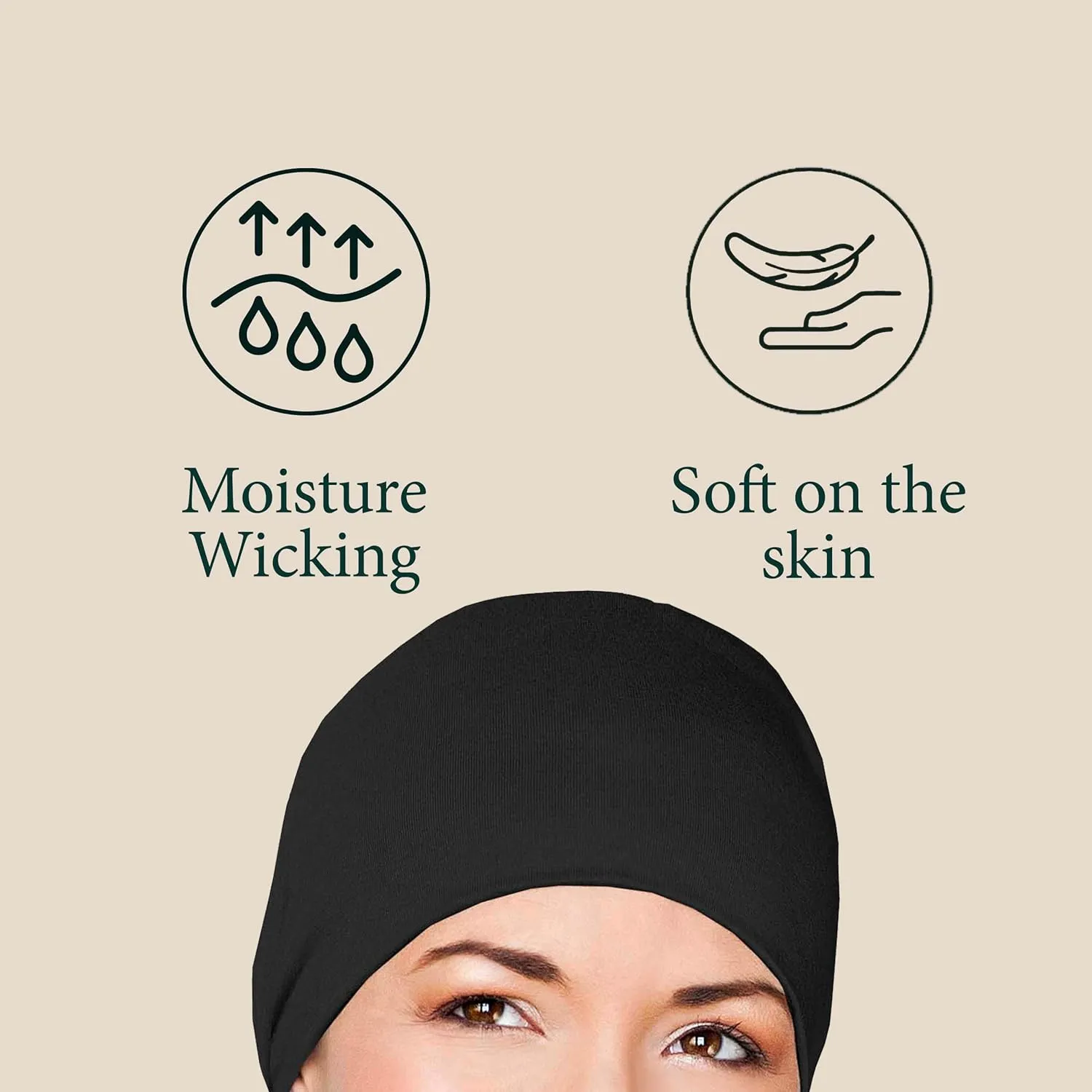 MASUMI Chemo Organic Headwear - Sleep Cap | Cancer Headwear for Men & Women | Unisex Sleeping Hat | 95% Cotton Beanie