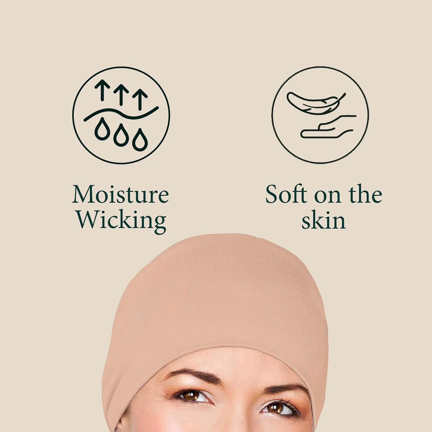 MASUMI Chemo Organic Headwear - Sleep Cap | Cancer Headwear for Men & Women | Unisex Sleeping Hat | 95% Cotton Beanie