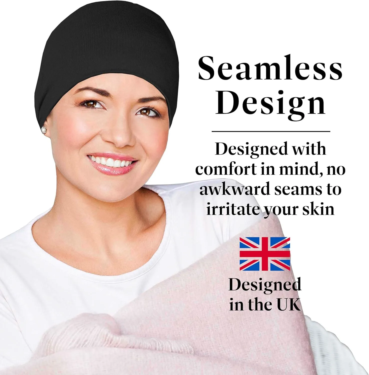 MASUMI Chemo Organic Headwear - Sleep Cap | Cancer Headwear for Men & Women | Unisex Sleeping Hat | 95% Cotton Beanie