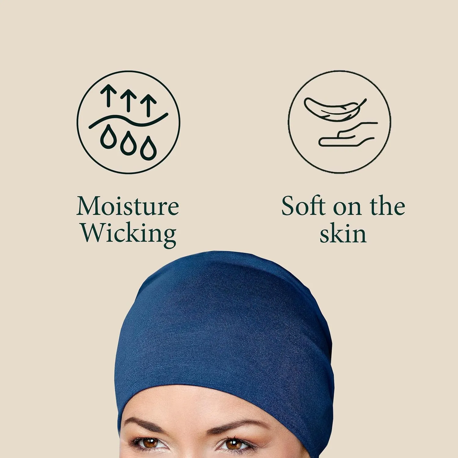 MASUMI Chemo Organic Headwear - Sleep Cap | Cancer Headwear for Men & Women | Unisex Sleeping Hat | 95% Cotton Beanie