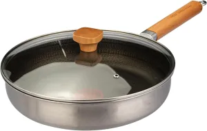MDZF SWEET HOME 10 inch Titanium Nonstick Frying Pan – Honeycomb Surface with Red Heat Indicator, Scratch Resistant Skillet, Induction Compatible, PFOA-Free Cookware