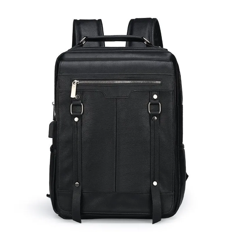 Men's Casual Backpack High School Junior High School Student Schoolbag Simple