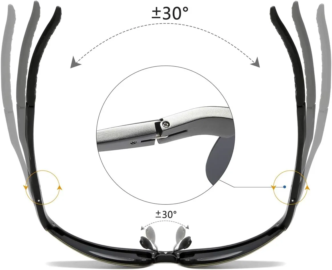 Mens Sports Polarized Sunglasses Driving Metal Frame UV Protection Sunglasses For Men 8177