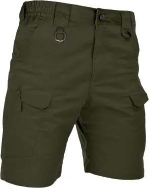 Men's Tactical Cargo Shorts 9.5 Inches Waterproof Ripstop Elastic Waist BDU Hiking Shorts Work
