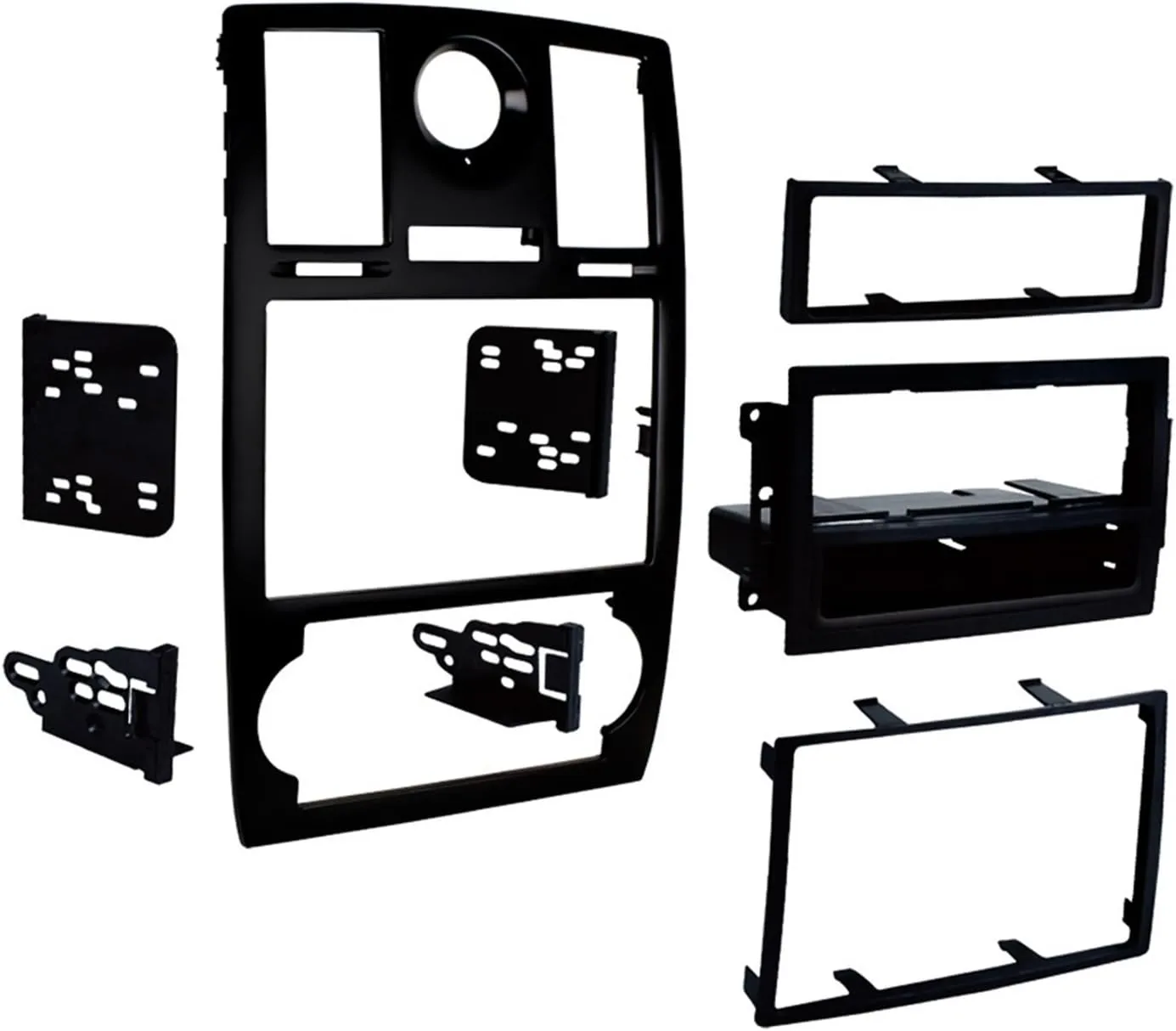 Metra 99-6516B Single/Double DIN Mounting Kit with OEM Bezel for 2005-07 Chrysler 300 Vehicles