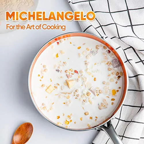 Michelangelo Copper Saucepan with Lid