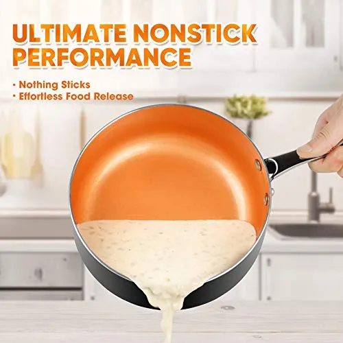 Michelangelo Copper Saucepan with Lid