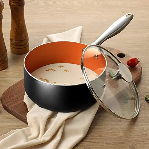 Michelangelo Copper Saucepan with Lid