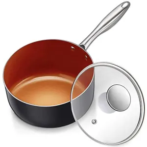 Michelangelo Copper Saucepan with Lid