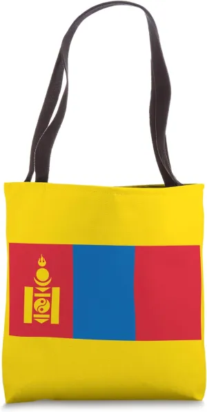 Mongolia Flag Tote Bag