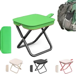 Mountaineering and Hiking Portable Stool, Portable Camping Folding Stools for Adults, Ultralight Camping Stools for Hiking and Fishing, Hold Up to 330 LBS (D,Small)