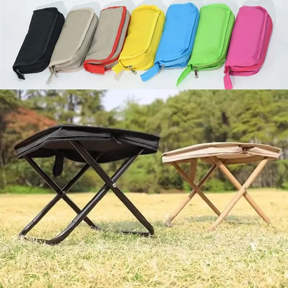 Mountaineering and Hiking Portable Stool, Portable Camping Folding Stools for Adults, Ultralight Camping Stools for Hiking and Fishing, Hold Up to 330 LBS (D,Small)