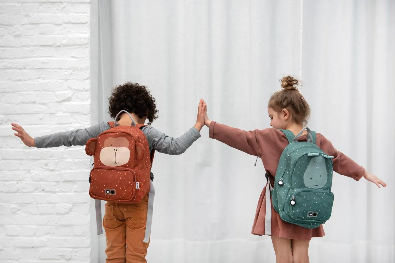 Mr. Monkey Backpack by Trixie - Brown - Waterproof - Ages 2  - 23 x 31 x 10 cm